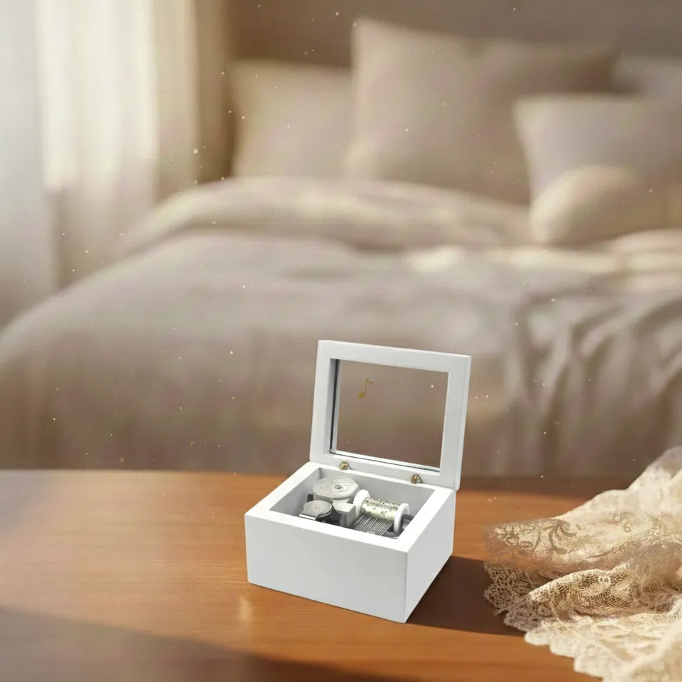 Anastasia White Music Box By Music Box