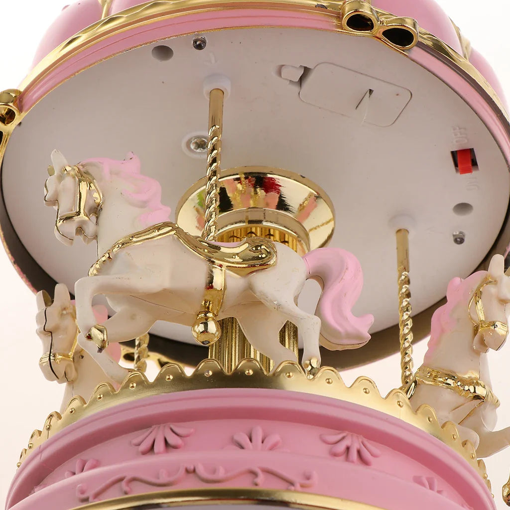 Rotating Horses Music Box