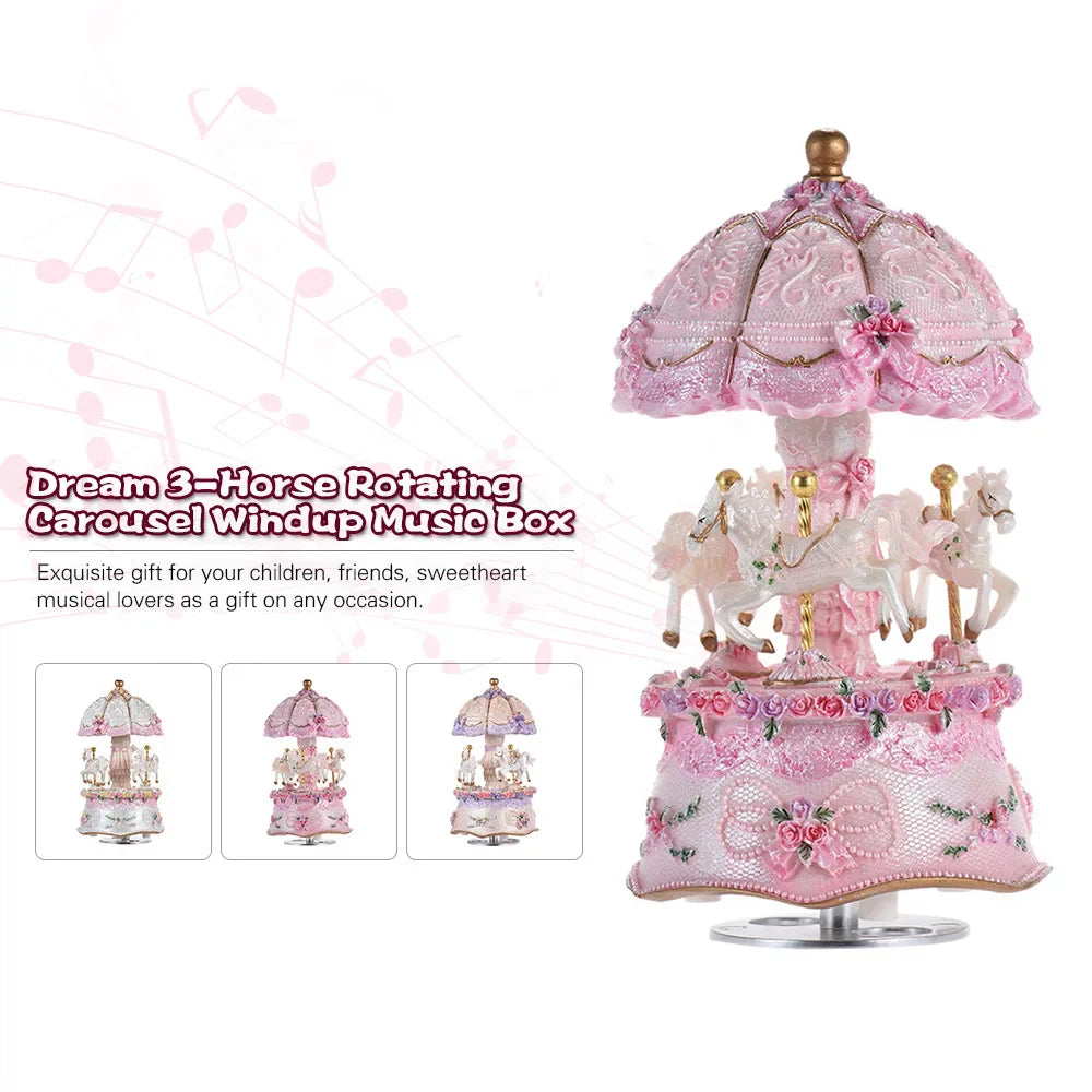 Carousel 3-Horse LED