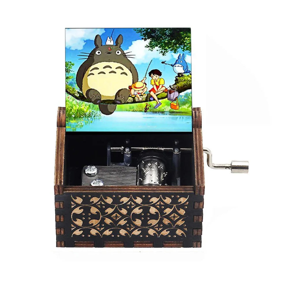 Wooden Totoro Music box