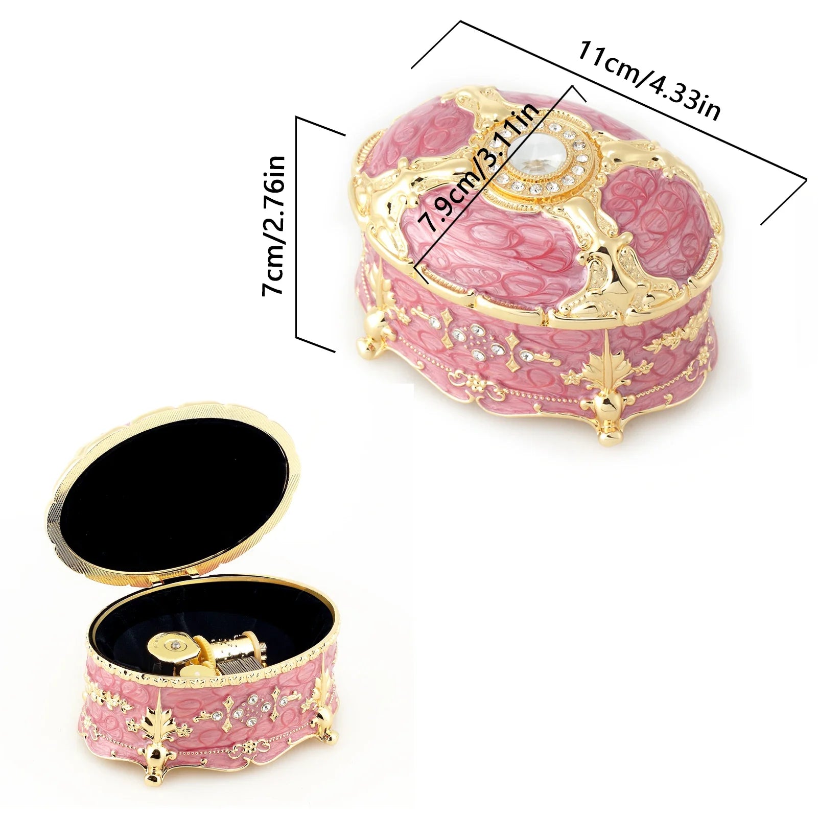 Anastasia Music Box Oval