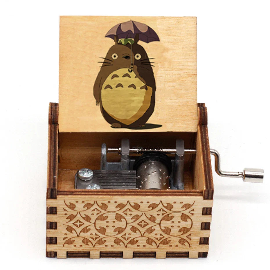 Wooden Totoro Music box
