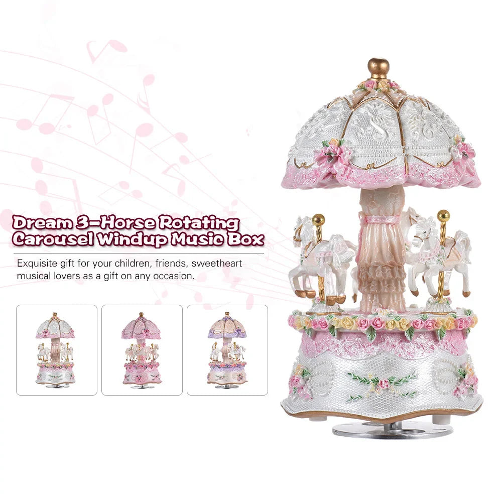 Carousel 3-Horse LED