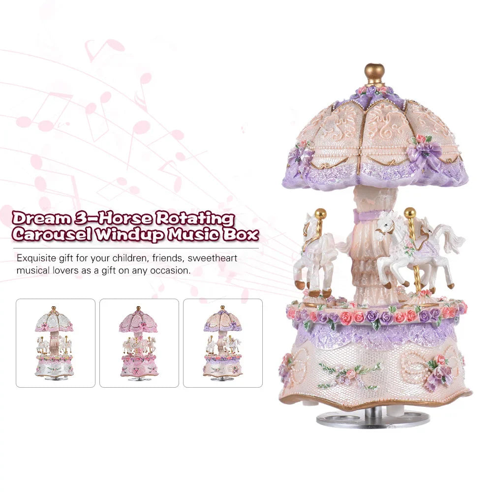 Carousel 3-Horse LED