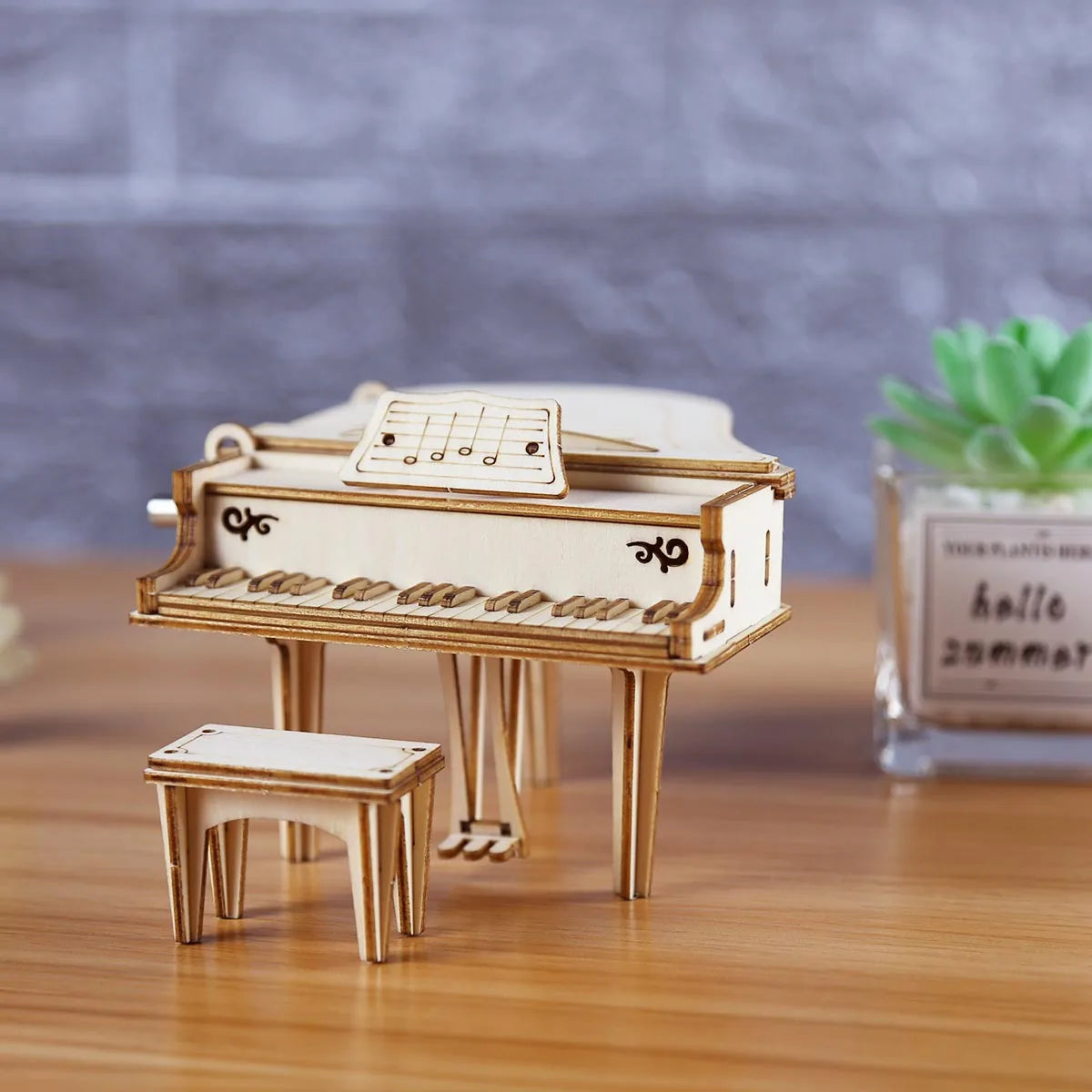 Hand Cranked Piano Box