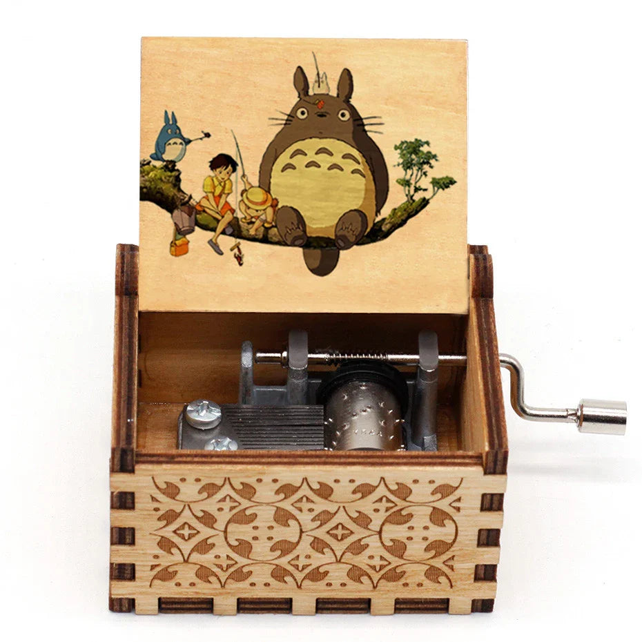 Wooden Totoro Music box