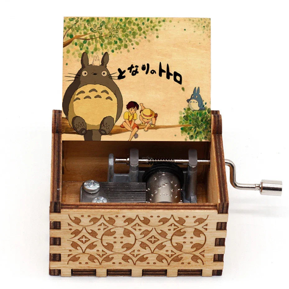 Wooden Totoro Music box