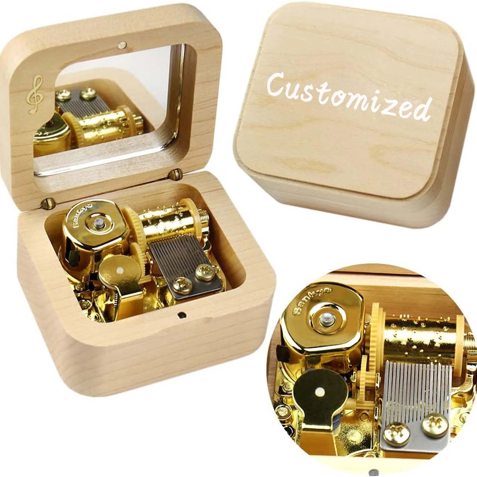 Anastasia Maple Music Box
