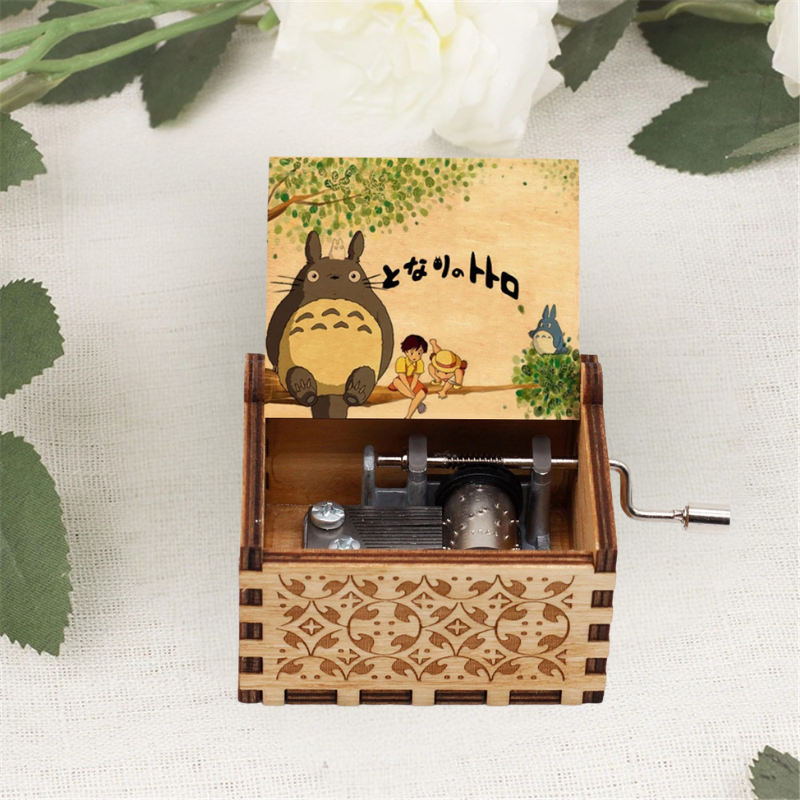 Wooden Totoro Music box