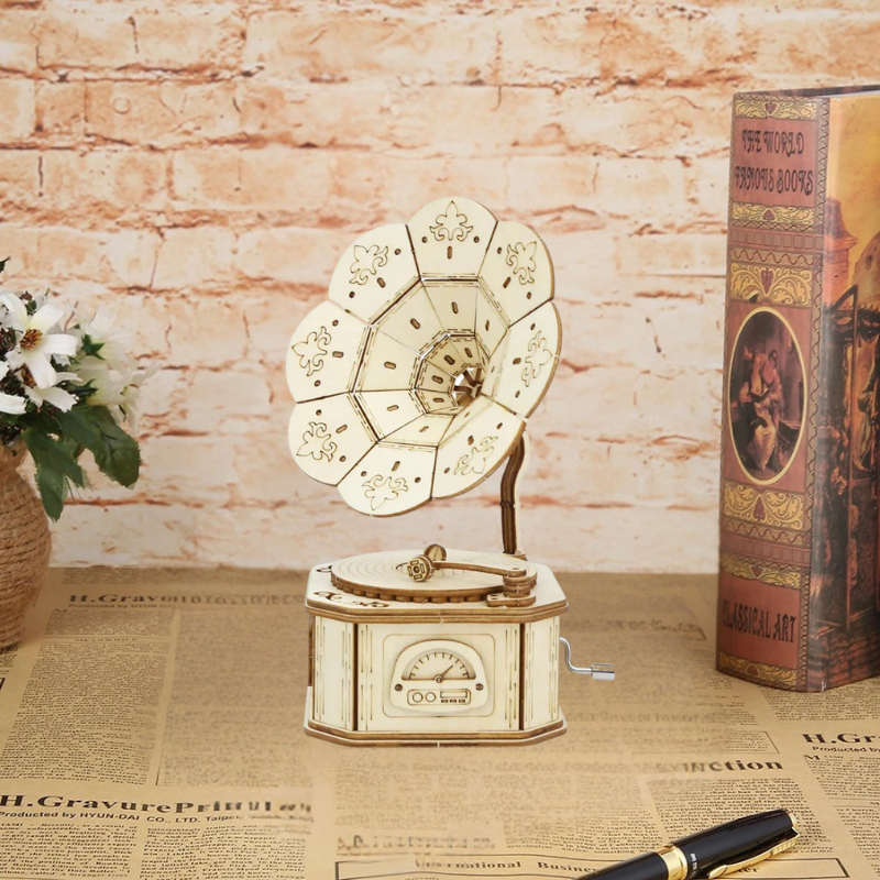 Retro Gramophone By Music Box