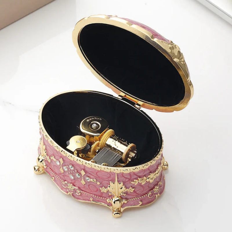 Antique Music Box Oval By Music Box