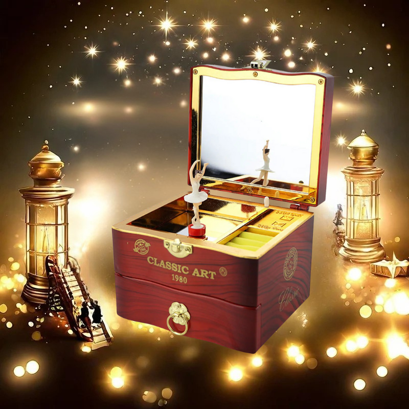 Classic Art Ballerina Box By Music Box
