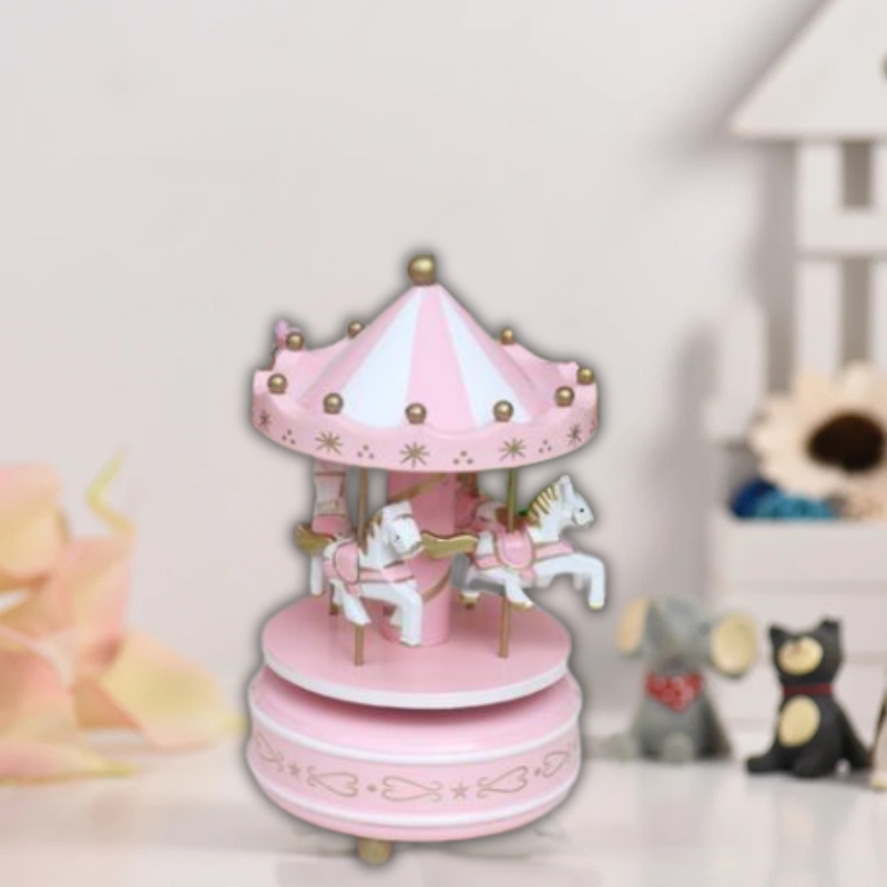 Happy Rotating Horses By Music Box