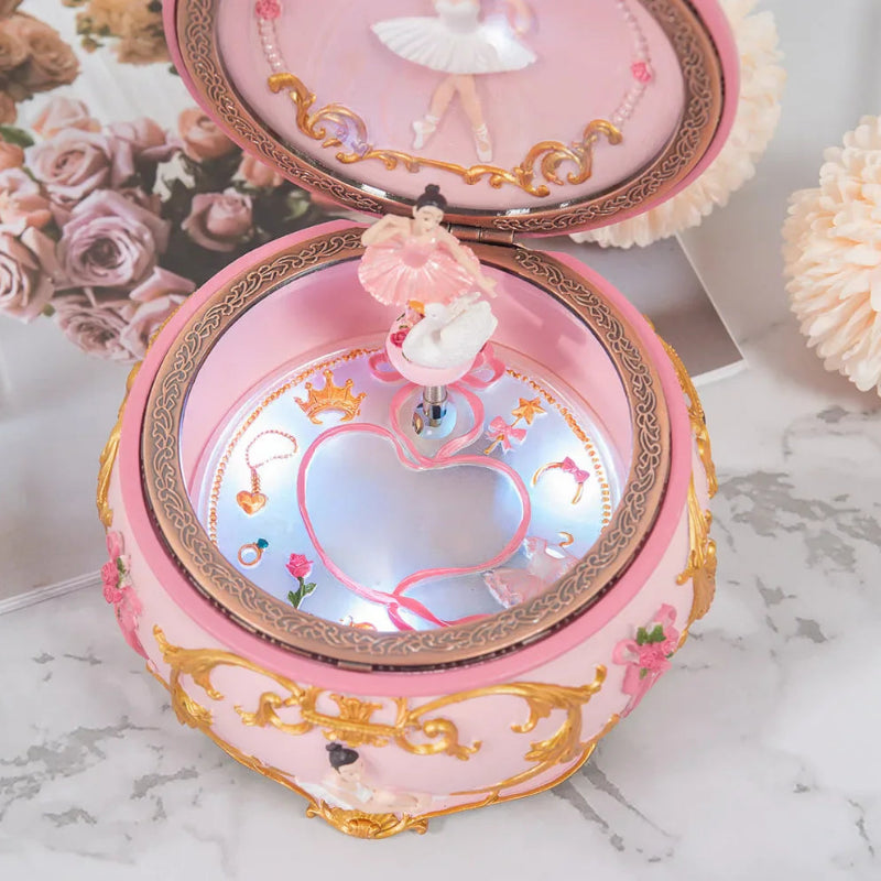 Dancing Ballerina LED Music Box By Music Box