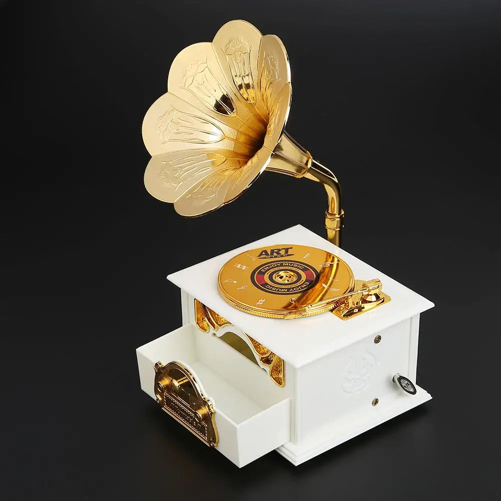 Horn Gramophone By Music Box