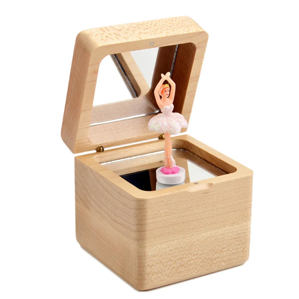 Spinning Wooden Box By Music Box
