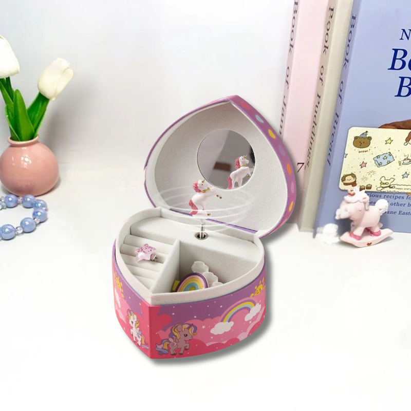 Unicorn Heart Box By Music Box