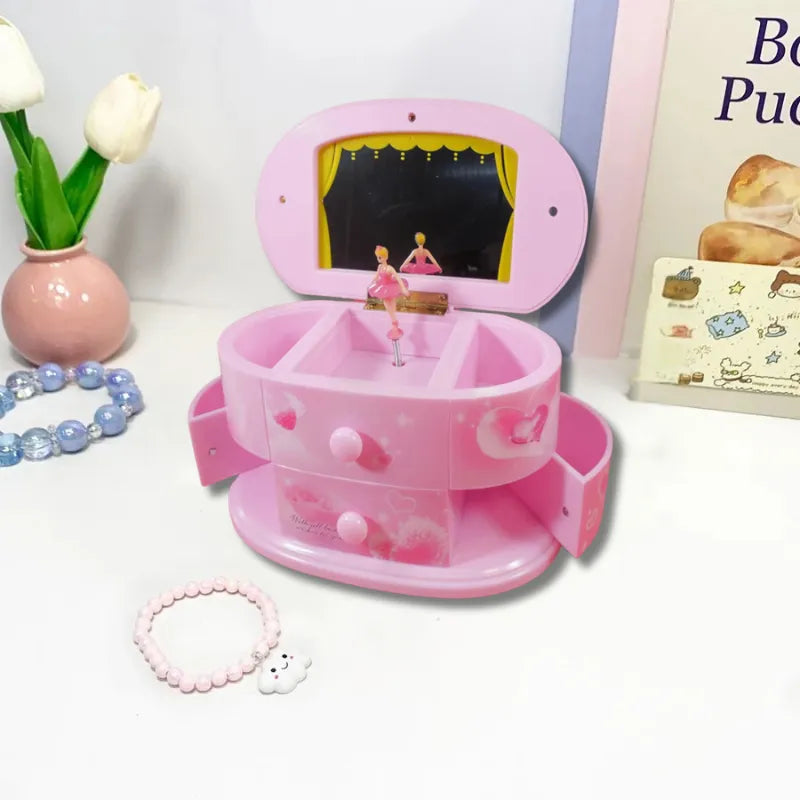 Oval Music Box and Jewelry Box By Music Box