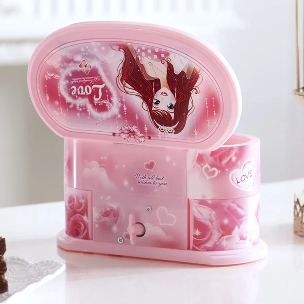 Oval Music Box and Jewelry Box By Music Box