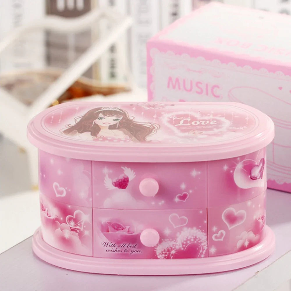 Oval Music Box and Jewelry Box By Music Box