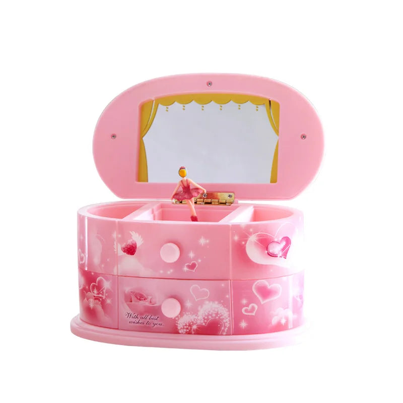 Oval Music Box and Jewelry Box By Music Box