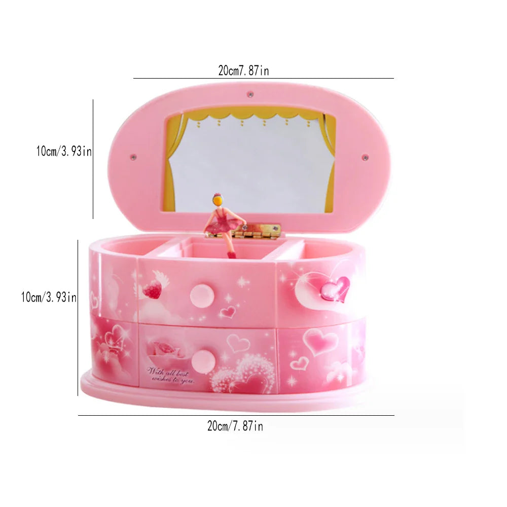 Oval Music Box and Jewelry Box By Music Box