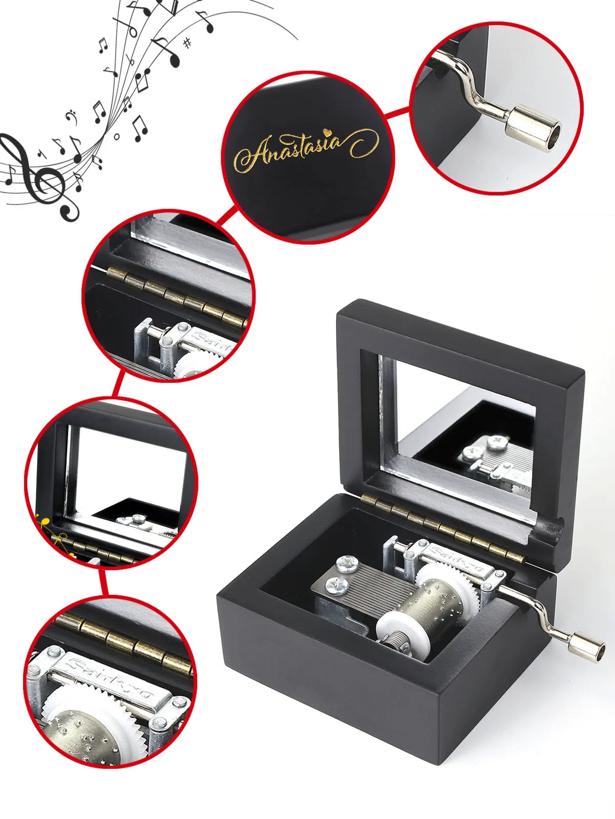 Anastasia December Black By Music Box