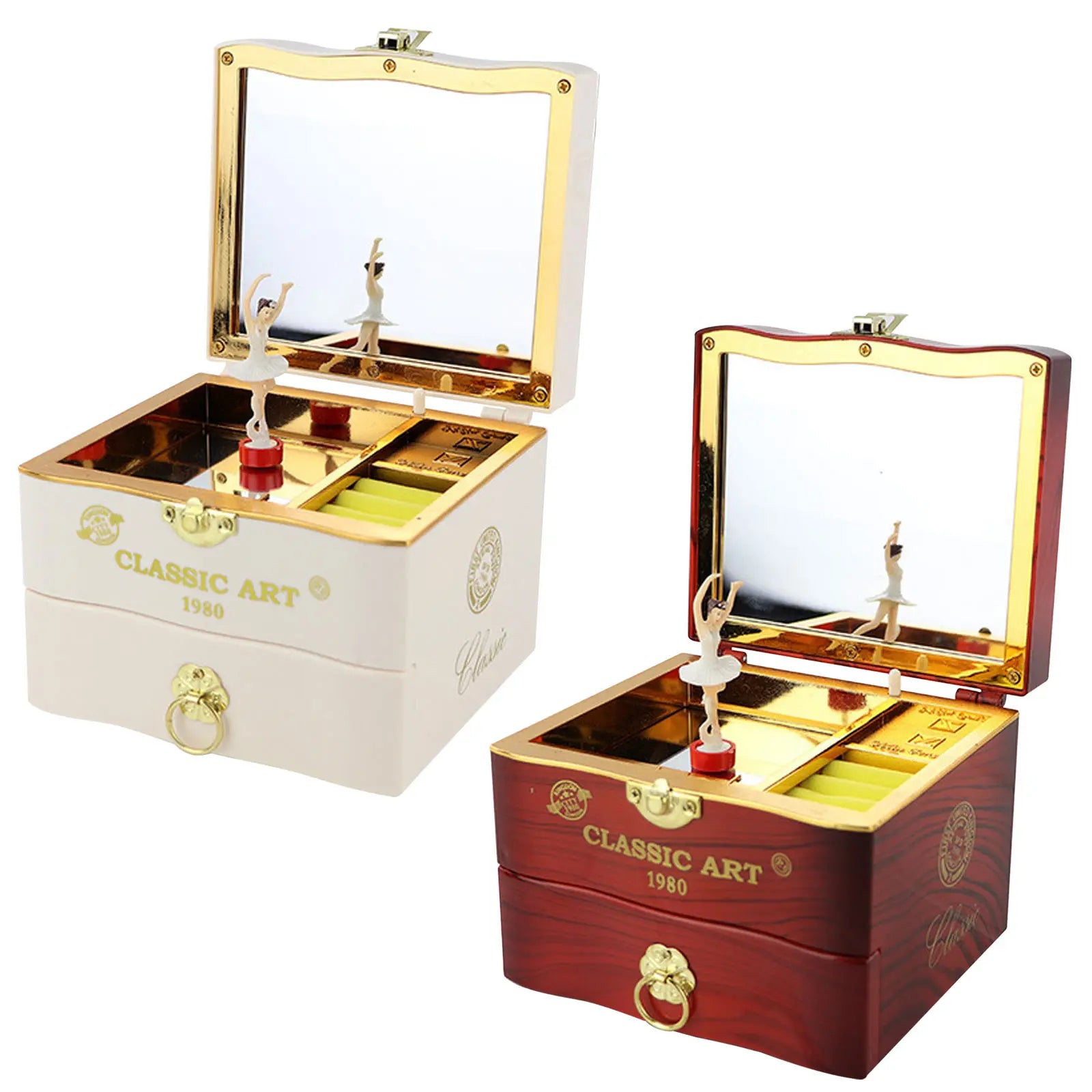 Classic Art Ballerina Box By Music Box
