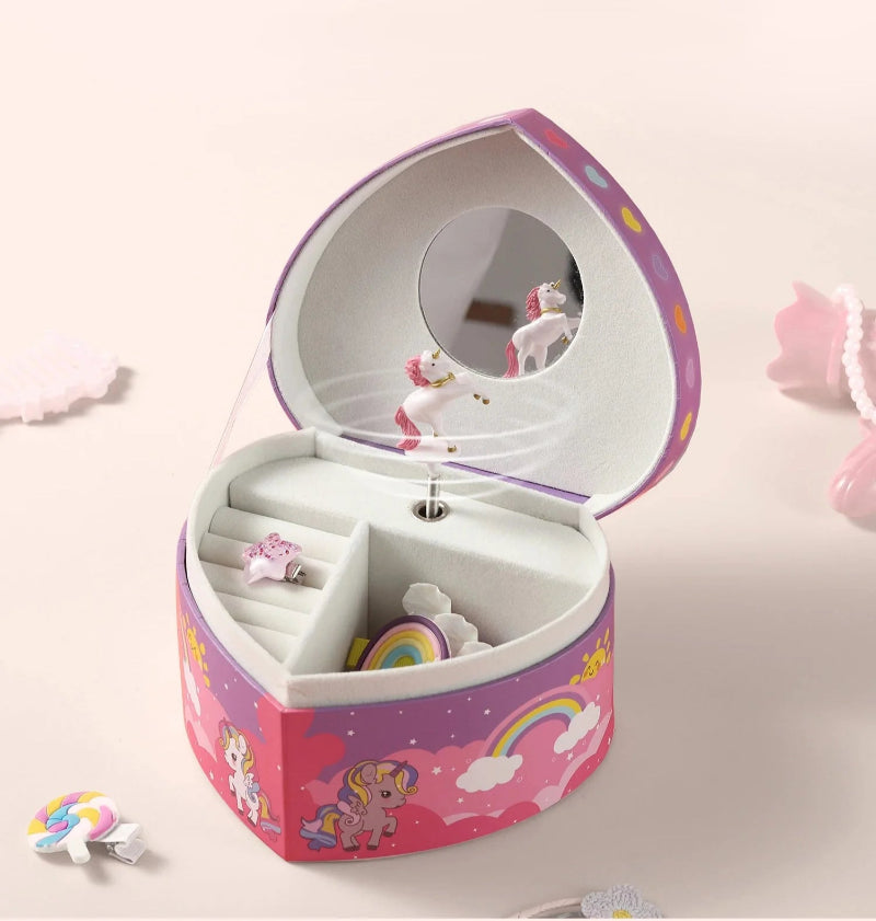 Unicorn Heart Box By Music Box
