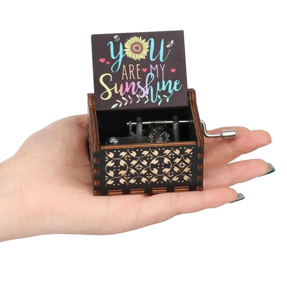 Antique Engraved Sunshine By Music Box