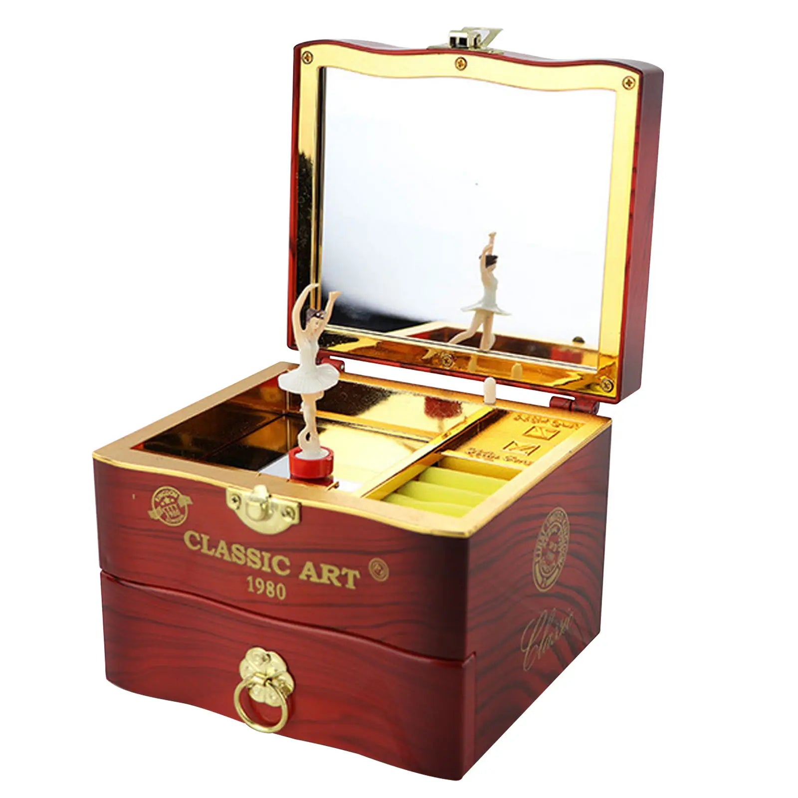 Classic Art Ballerina Box By Music Box