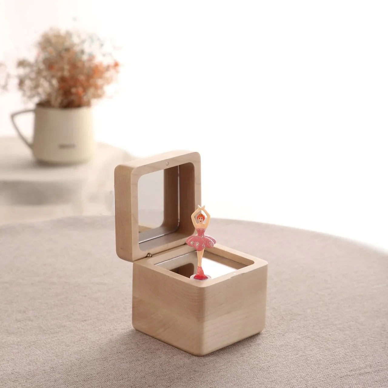 Spinning Ballerina Wooden Music Box By Music Box