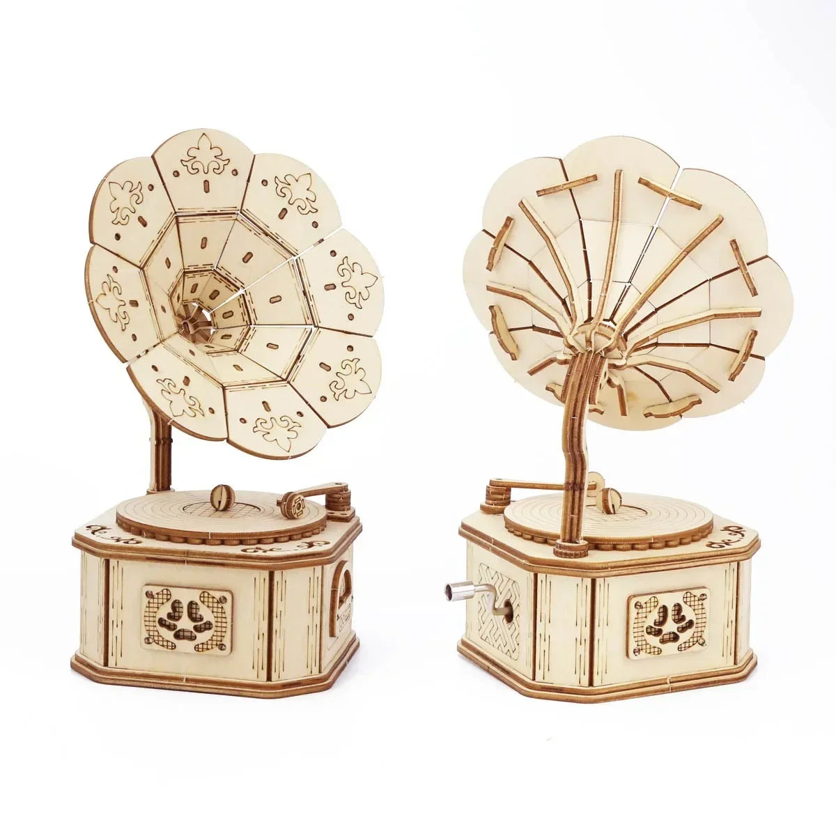 Wooden Gramophone Music Box By Music Box