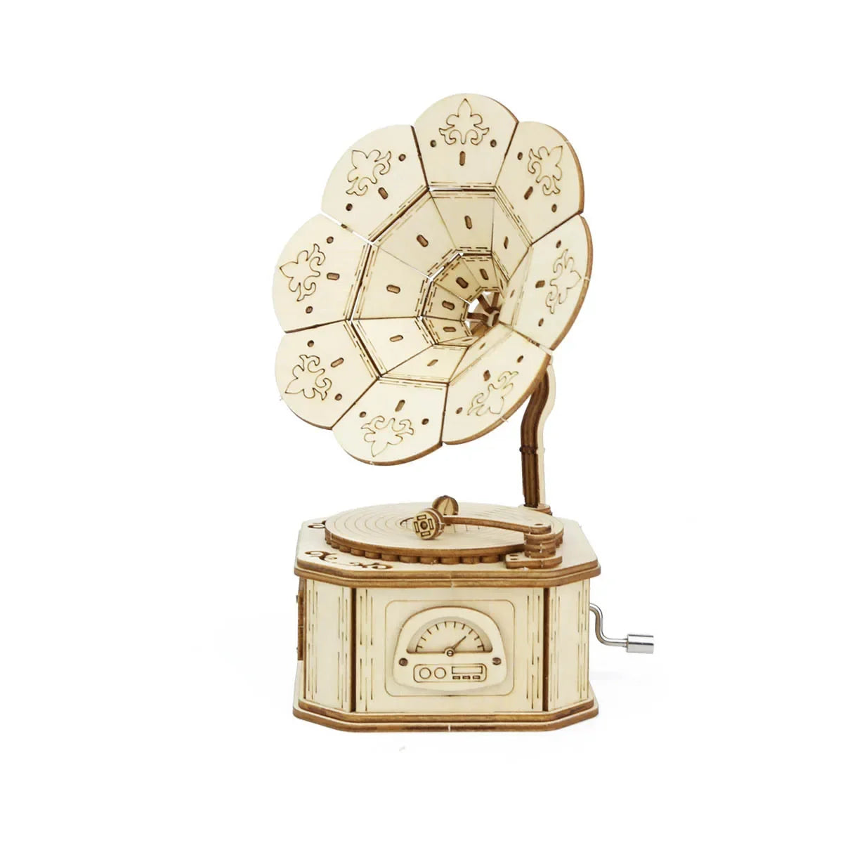 Wooden Gramophone Music Box By Music Box